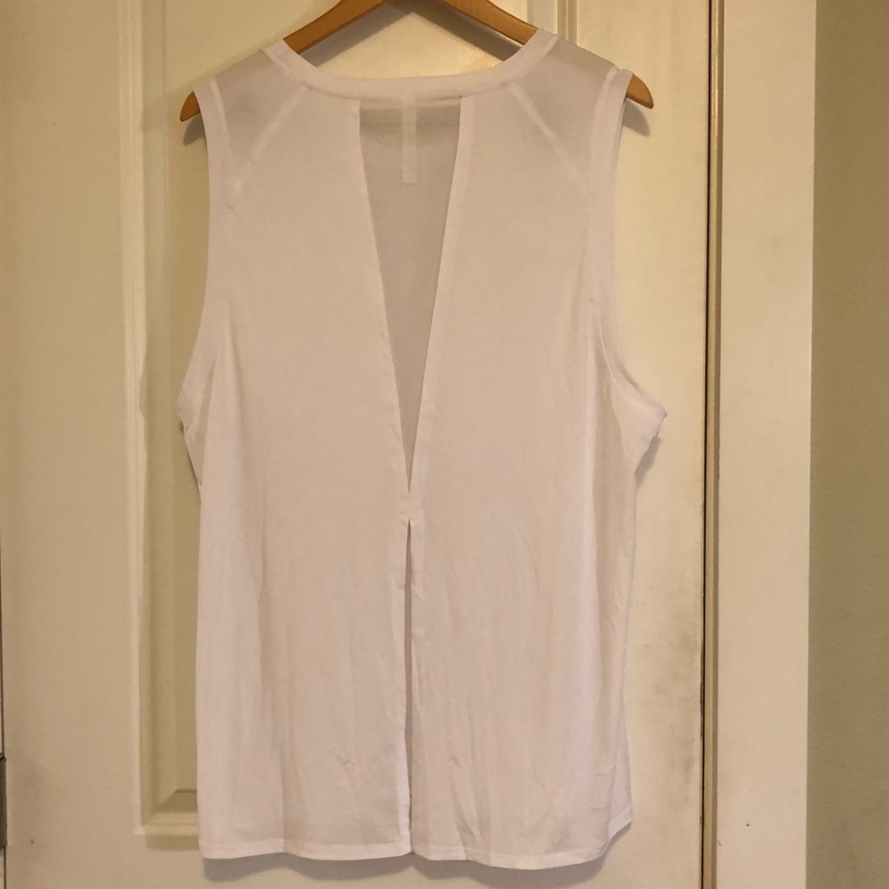 Fabletics Monet Back Tie Back Tank Top XXL White EUC - Picture 7 of 16